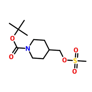 161975-39-9 4-(((méthylsulfonyl)oxy)méthyl)pipéridine-1-carboxylate de tert-butyle